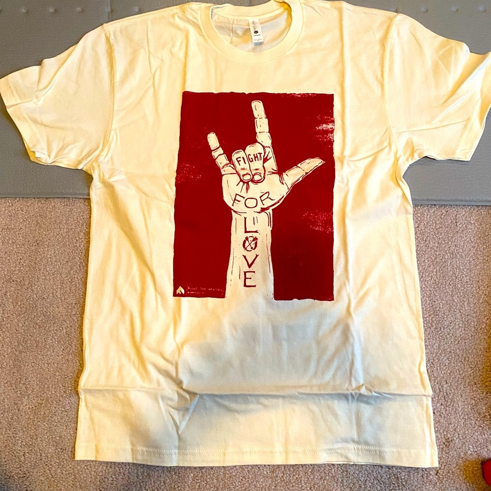 New Fight For Love cotton tee - Picture 1 of 6